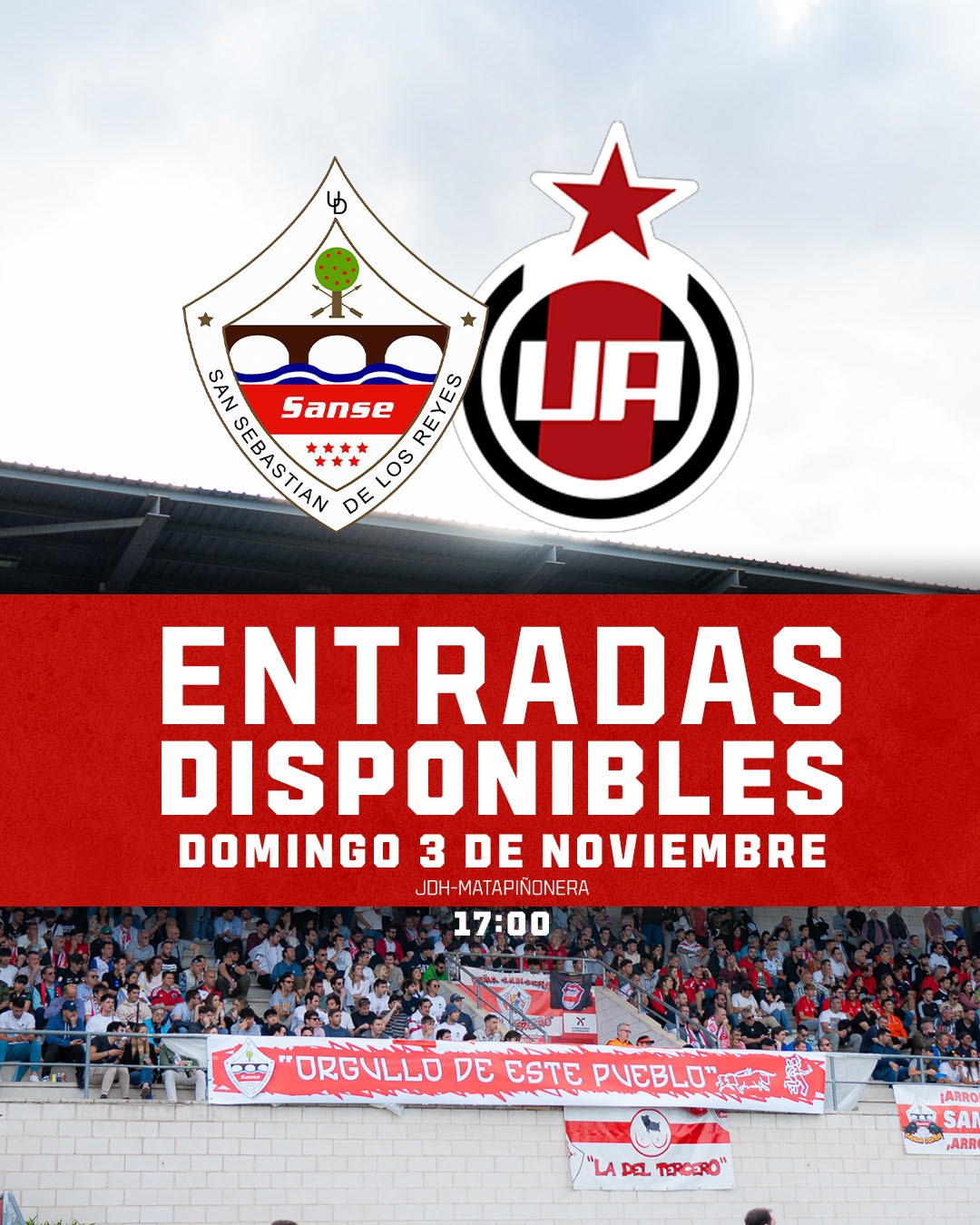 COMUNICADO OFICIAL | VENTA DE ENTRADAS PARA EL PARTIDO CONTRA LA AD. UNIÓN ADARVE